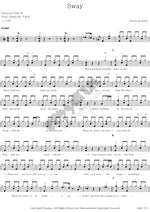 Sway Pussycat Dolls Full Drum Transcription / Drum Sheet Music COPYDRUM