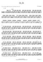 Hey, Hey (야,야) Dasutt (다섯) Full Drum Transcription / Drum Sheet Music COPYDRUM