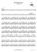 If I Had Eyes - Jack Johnson drum sheet music