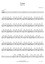 Loser - Jagwar Twin drum sheet music