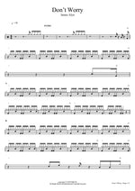 Don't Worry (feat. PREP) - James Alyn drum sheet music