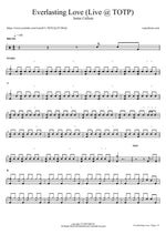 Everlasting Love (Live at TOTP) - Jamie Cullum drum sheet music