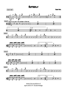 Butterfly - Jason Mraz - Full Drum Transcription / Drum Sheet Music - AriaMus.com
