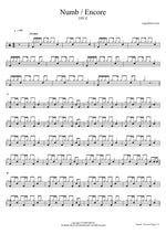 Numb / Encore - Jay Z & Linkin Park drum sheet music