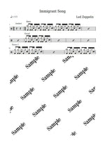 Immigrant Song Led Zeppelin Full Drum Transcription / Drum Sheet Music KiwiDrums