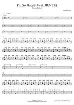 I'm So Happy (feat. Benee) - Jeremy Zucker drum sheet music