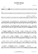 Terrible Things - Jeremy Zucker drum sheet music