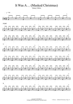 It Was A… (Masked Christmas) (feat. Ariana Grande & Megan Thee Stallion) - Jimmy Fallon drum sheet music