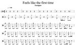 Feels Like the First Time Foreigner Full Drum Transcription / Drum Sheet Music Cyril Mayer