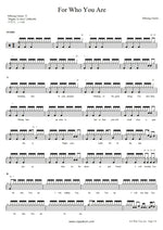 For Who You Are (Live) Hillsong Worship Full Drum Transcription / Drum Sheet Music COPYDRUM