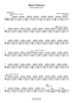 Manhã de Carnaval (Black Orpheus) - Luiz Bonfá drum sheet music