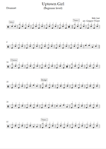 Uptown Girl - Billy Joel drum sheet music