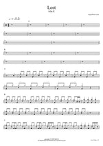 Lost - John K drum sheet music