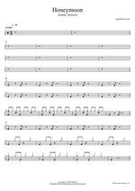 Honeymoon - Johnny Stimson drum sheet music