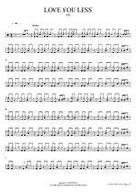 Love You Less - Joji drum sheet music