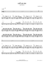 Call on Me - Josef Salvat drum sheet music