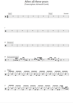 After All These Years - Journey drum sheet music