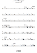 After All These Years - Journey drum sheet music