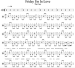 Friday I'm in Love The Cure Full Drum Transcription / Drum Sheet Music Cyril Mayer