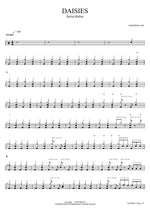 Daisies - Justin Bieber drum sheet music