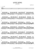 Love Song - Justin Bieber drum sheet music