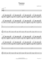 Yummy - Justin Bieber drum sheet music