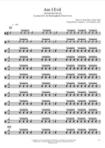 Am I Evil? Diamond Head Full Drum Transcription / Drum Sheet Music Realsongbook