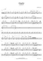 Gnarly - Katseye (캣츠아이) drum sheet music