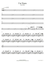 I'm Yours Jason Mraz Full Drum Transcription / Drum Sheet Music COPYDRUM