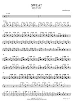 Sweat - Kiss of Life (키스오브라이프) drum sheet music
