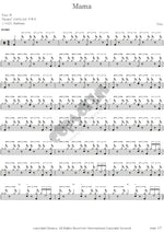 Mama Toto Full Drum Transcription / Drum Sheet Music COPYDRUM