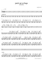 Pack Up Ya Bags - KTmelodies drum sheet music