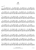 Ed - Kaution (카우션) drum sheet music