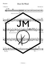 Door De Wind Miss Montreal Full Drum Transcription / Drum Sheet Music JM Sheet Music