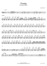 Twenty - Kickflip (킥플립) drum sheet music