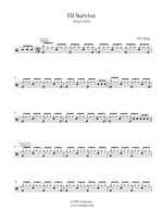 I'll Survive - B. B. King drum sheet music