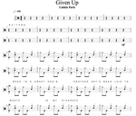 Given Up Linkin Park Full Drum Transcription / Drum Sheet Music Cyril Mayer