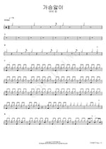 Heartache (가슴앓이) Bobby Kim (바비 킴) Full Drum Transcription / Drum Sheet Music COPYDRUM
