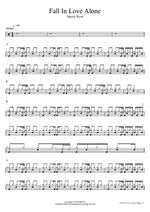 Fall In Love Alone Stacey Ryan Full Drum Transcription / Drum Sheet Music COPYDRUM