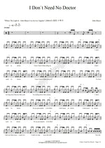 I Don't Need No Doctor John Mayer Full Drum Transcription / Drum Sheet Music COPYDRUM