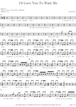 I'd Love You to Want Me Lobo Full Drum Transcription / Drum Sheet Music COPYDRUM