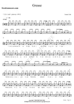 Grease Frankie Valli Full Drum Transcription / Drum Sheet Music COPYDRUM
