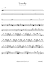 Yesterday Michael Carreon Full Drum Transcription / Drum Sheet Music COPYDRUM