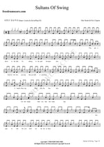 Sultans of Swing (Live at Wembley 1988) Eric Clapton Full Drum Transcription / Drum Sheet Music COPYDRUM