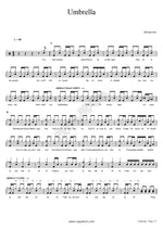 Umbrella All Time Low Full Drum Transcription / Drum Sheet Music COPYDRUM
