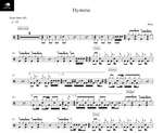 Hysteria Muse Full Drum Transcription / Drum Sheet Music Drum Sheet MX