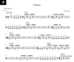 Chunky Bruno Mars Full Drum Transcription / Drum Sheet Music Drum Sheet MX