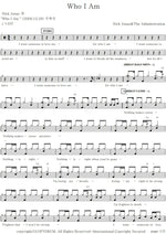Who I Am Nick Jonas & The Administration Full Drum Transcription / Drum Sheet Music COPYDRUM