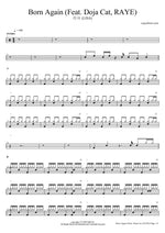 Born Again (feat. Doja Cat and Raye) - Lisa (리사) drum sheet music