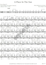 A Place in the Sun Stevie Wonder Full Drum Transcription / Drum Sheet Music COPYDRUM
